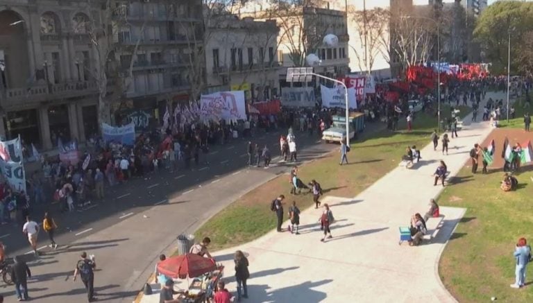 Marcha contra el gatillo fácil. (captura)