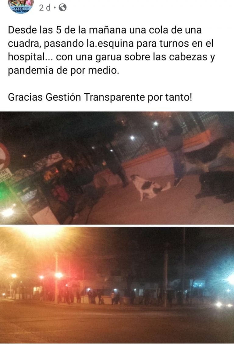 Uno de los varios posteos en redes sociales, ilustrando la situación en el Sayago. (Foto: captura de pantalla / Facebook).