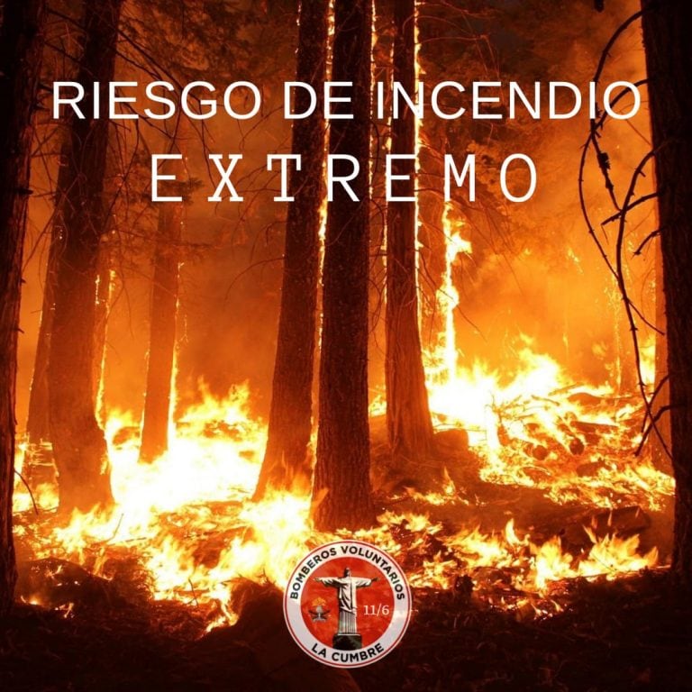 Riesgo de incendio "extremo".