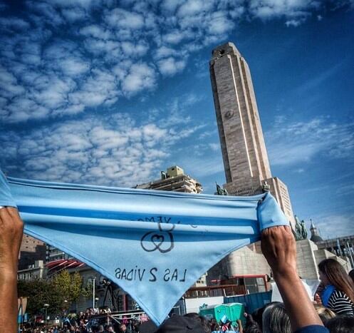 Las manifestaciones tuvieron lugar este domingo en varios lugares del país. (Rosario Te Quiero Provida)