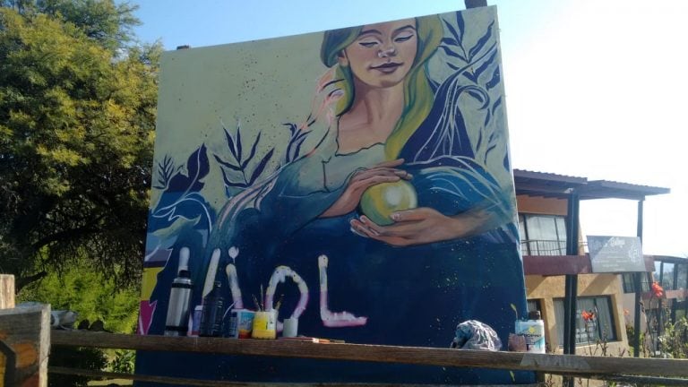 Obras de arte en carteles de Ariel Moyano