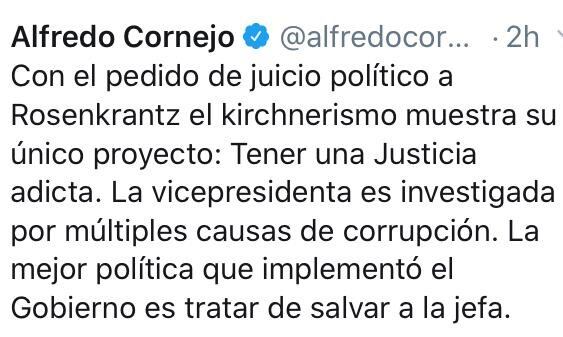 Tuit de Alfredo Cornejo