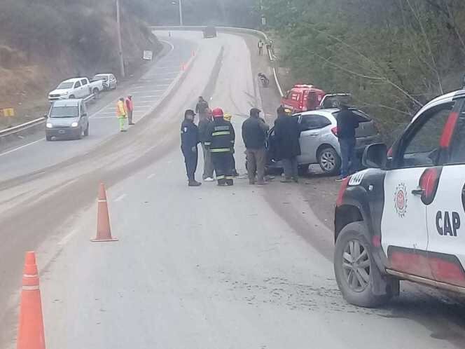 Siniestro vial en El Pueblito (Foto: Diario Sierras)