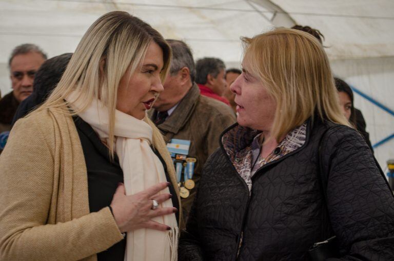 Inauguración  de la carpa de Excombatientes Ushuaia