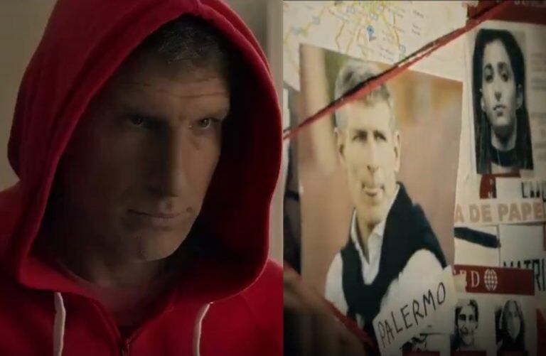 Martín Palermo es el protagonista del nuevo spot de Netflix de cara al estreno de "La Casa de Papel 3"