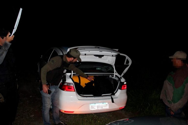 El vehículo en cuestión. (Gendarmería Nacional)