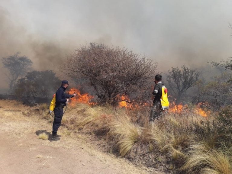 Incendio en Traslasierra