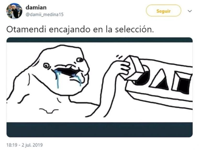 Los mejores memes de la derrota de Argentina ante Brasil (Foto: captura Twitter)