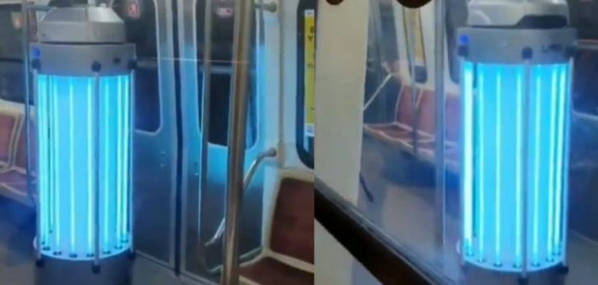 Coronavirus: así funciona el robot argentino para desinfectar los vagones del subte