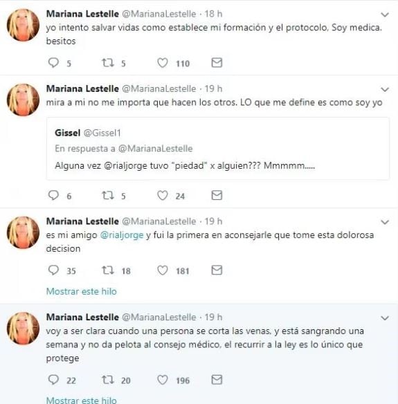 Lestelle aclaró todo en twitter