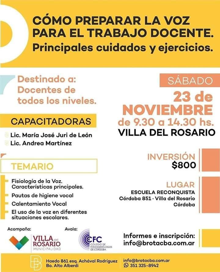 Capacitación Docente en Villa del Rosario