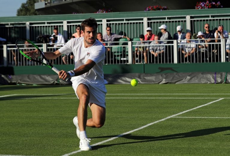 Guido Pella se metió en tercera ronda de Wimbledon. (AP)