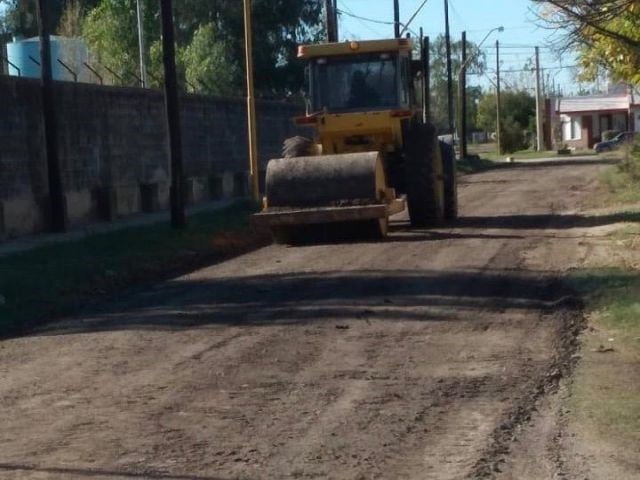 Tareas de mantenimiento en barrio La Milka