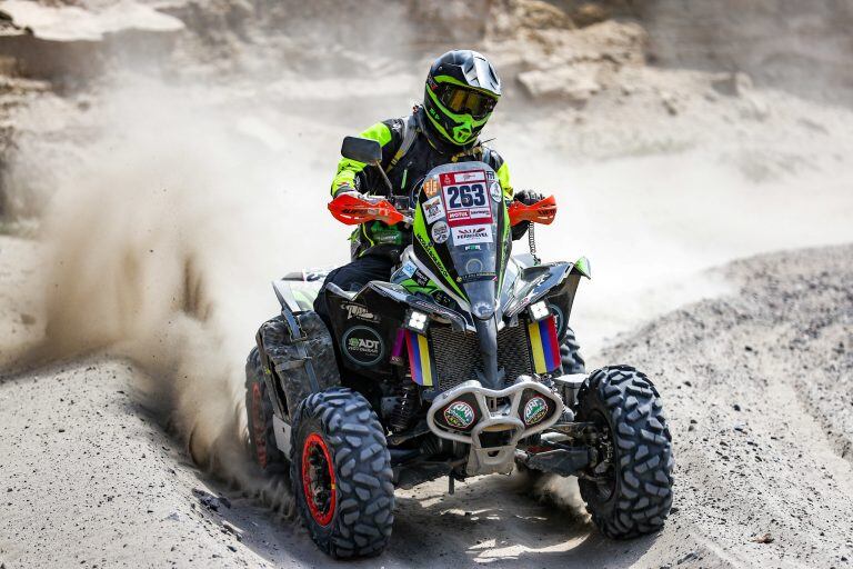 Con un ritmo parejo, seguro y tratando de no cometer errores importantes, Robledo cubrió el Dakar 2019 y fue uno de los únicos cuatro pilotos de la clase Quads 4x4 que logro finalizar. "La carrera es extremadamente compleja", asegura.