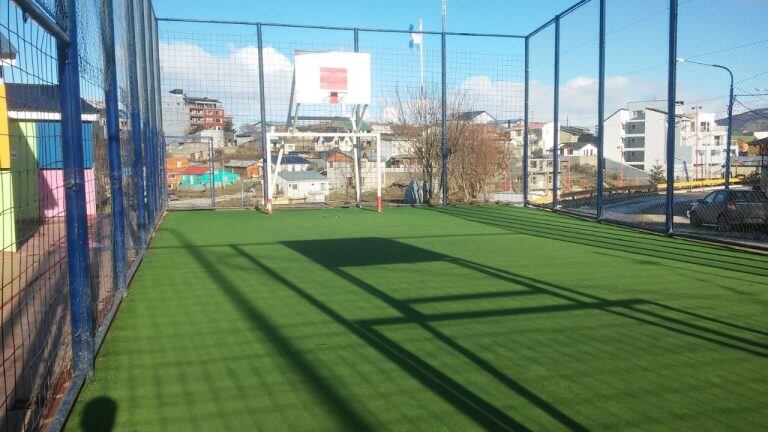 Cancha de césped sintético del CePLA del Palomar