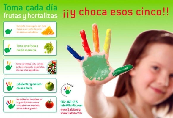 "5 al día” es la Asociación para la Promoción del Consumo de Frutas y Hortalizas sin ánimo de lucro