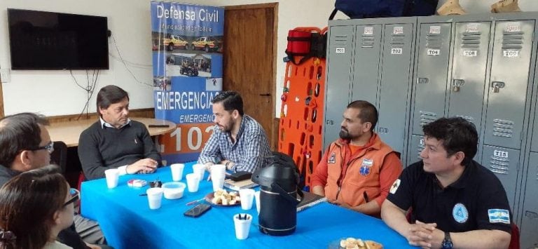 Reunión de Defensa Civil en Tolhuin