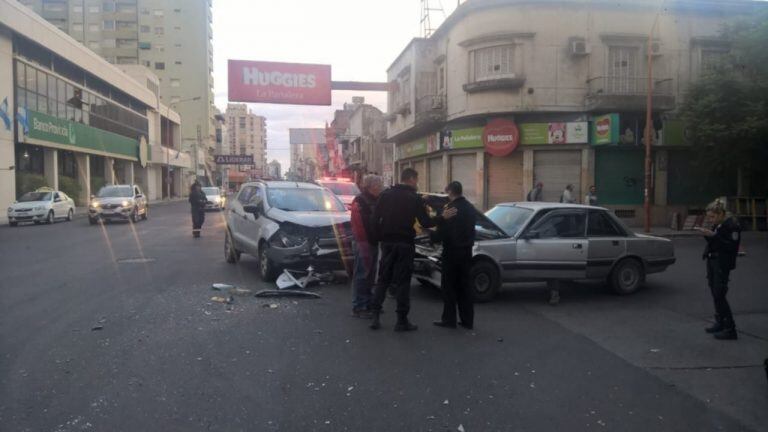 Choque múltiple en el centro bahiense