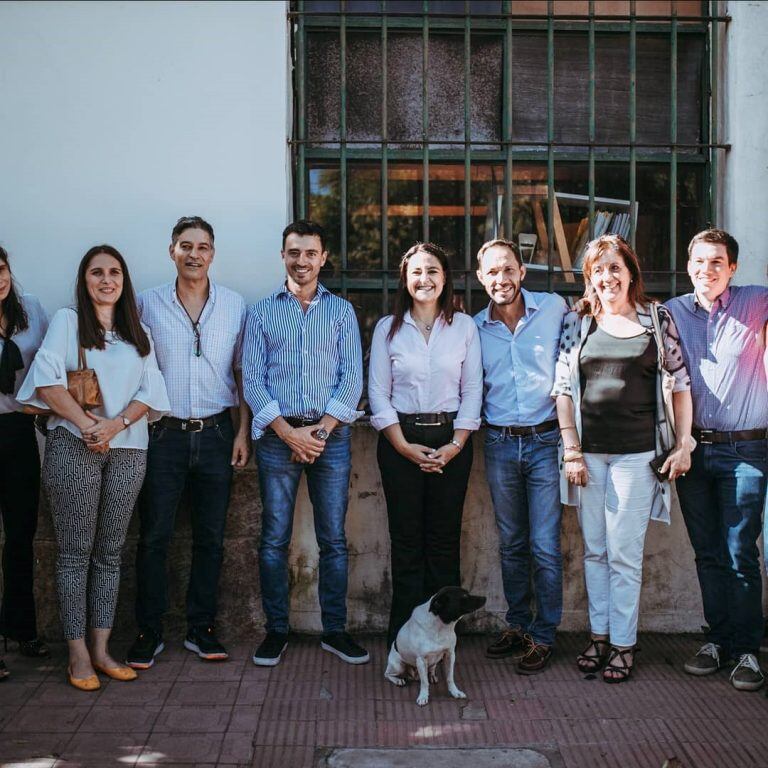 De Loredo con los dirigentes de Cambiemos.