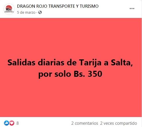 Agencia Dragón Rojo. (Facebook)