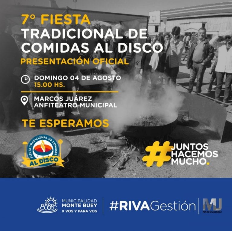 Invitación Fiesta Tradicional de Comidas al Disco.