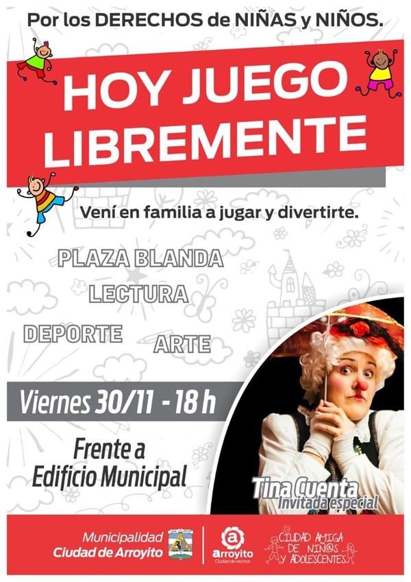 Hoy juego libremente en Arroyito