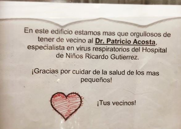 El mensaje que recibió Pablo Acosta. (Instagram/@pacosta81)