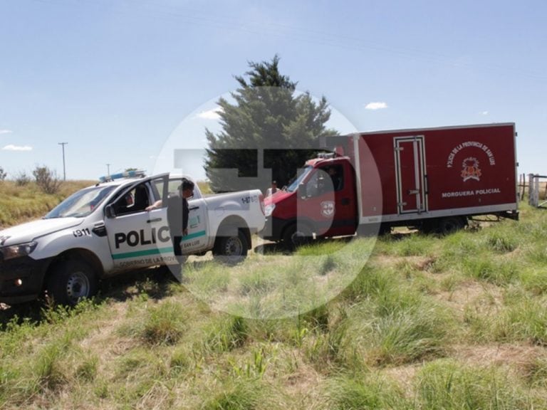 “La Esperanza”. En esa estancia, ubicada a unos 15 kilómetros campo adentro de la autopista 55, encontraron los cuerpos calcinados. Foto: Juan Andrés Galli/El Diario de la República.