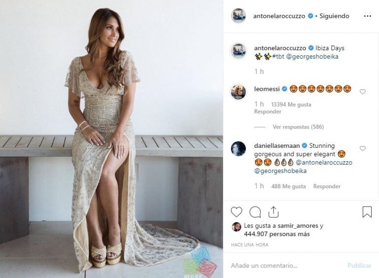 Publicación de Antonela Roccuzzo. (Foto: Instagram @antonelaroccuzzo)