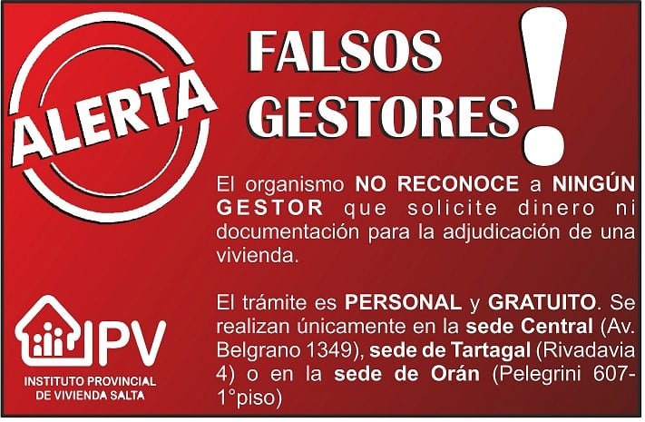 Comunicado IPV. (IPV Salta)