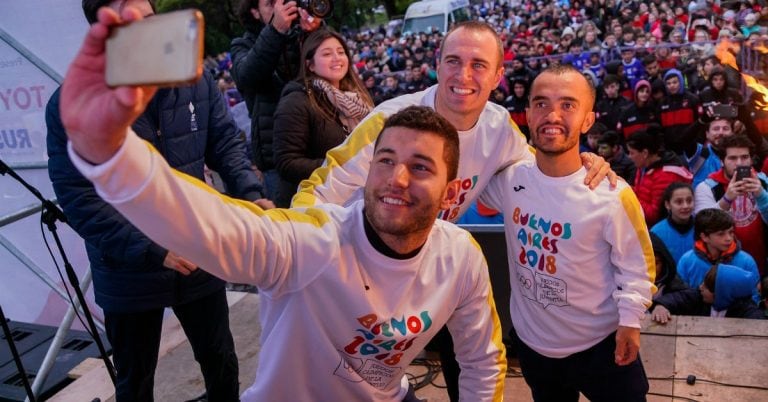 Tour de la Antorcha en el relevo de Paraná (Fotos Guido Martini/Buenos Aires 2018)