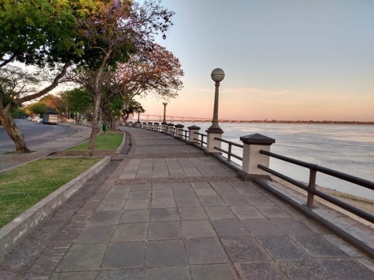 maña fría y con el cielo despejado en Corrientes.