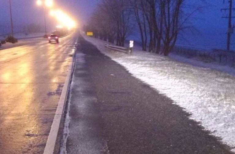 Así nevó en San Luis por segunda vez en el año.