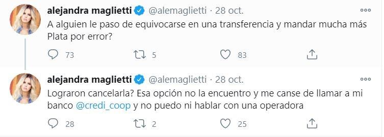 Alejandra Maglietti (Captura Twitter)