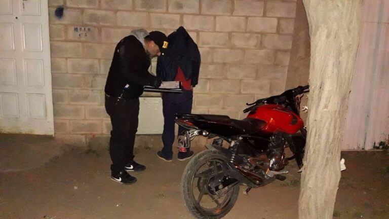 Robó una moto y la recuperaron.