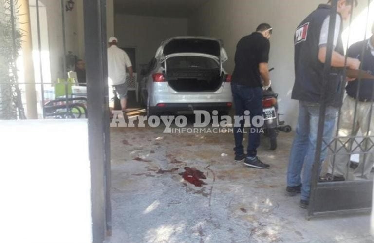 La foto del violento episodio ocurrido en una casa de San Martín al 500.