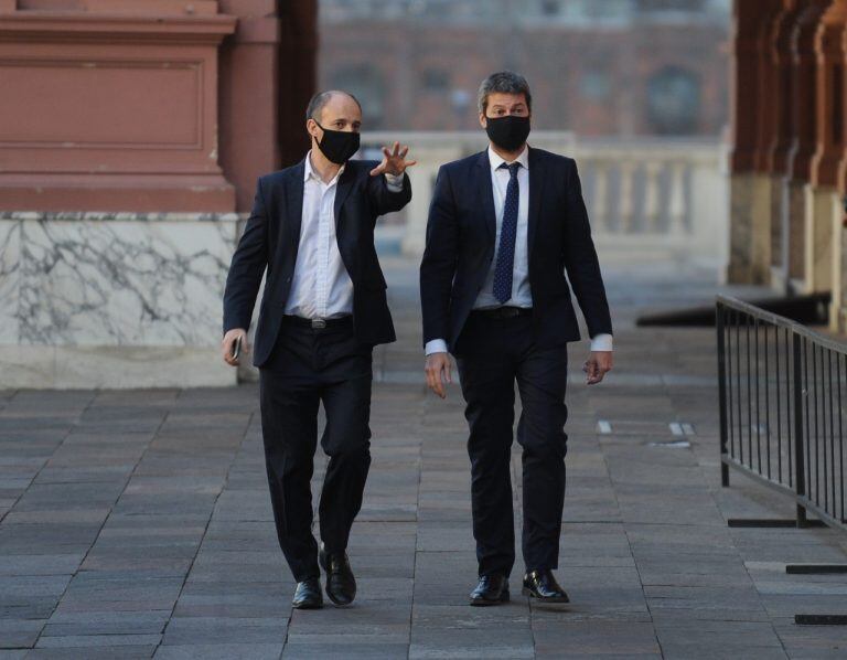 Matías Lammens en Casa Rosada (Foto: Clarín)