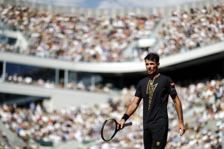 El Topo en acción.  (Photo by Thomas SAMSON / AFP)