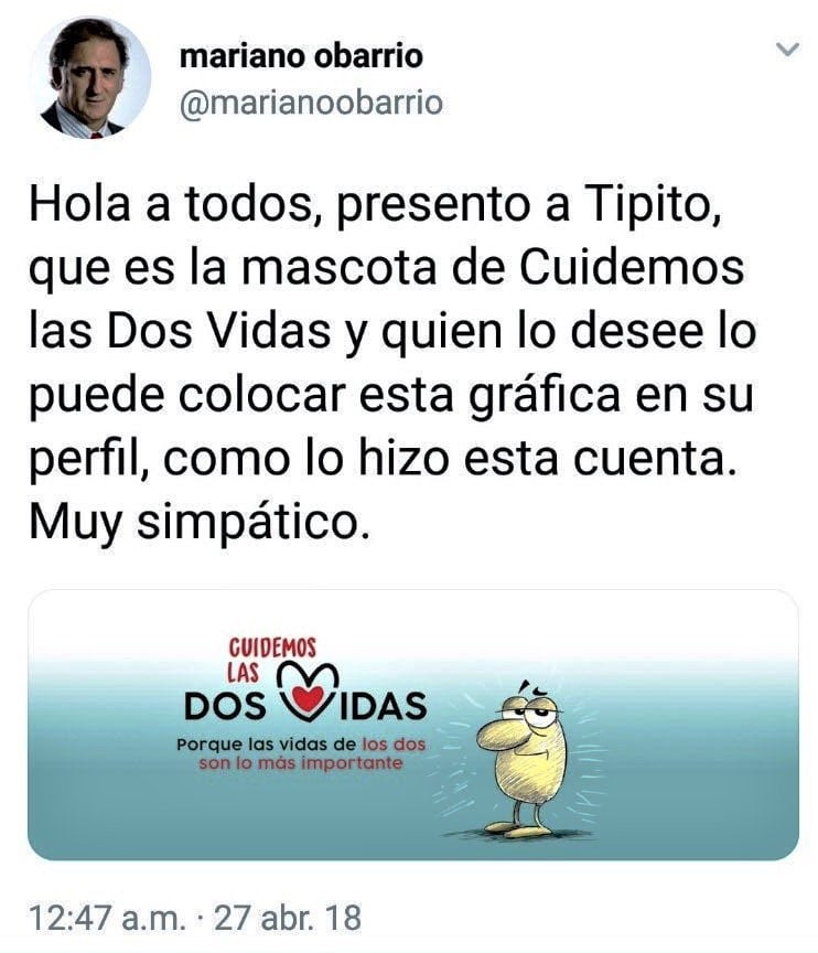 Tipito: la mascota contra el aborto que generó memes y polémica en las redes sociales