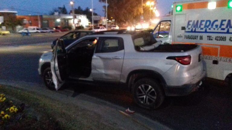 Accidente vial en Alta Gracia.