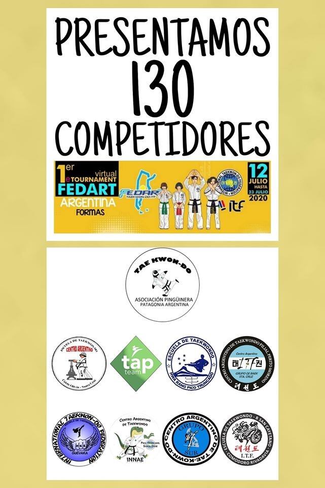 La Asociación Pinguinera de Taekwondo presentó 130 competidores.