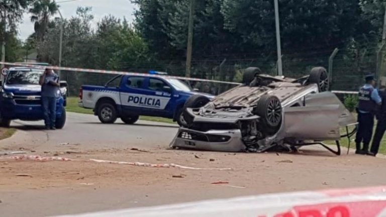 Accidente de transito en Villa Warcalde dejó un saldo de dos muertos.