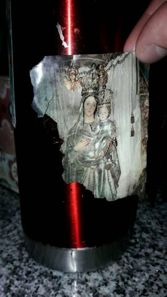 La Virgen de la Consolata fue lo único que se salvó del incendio