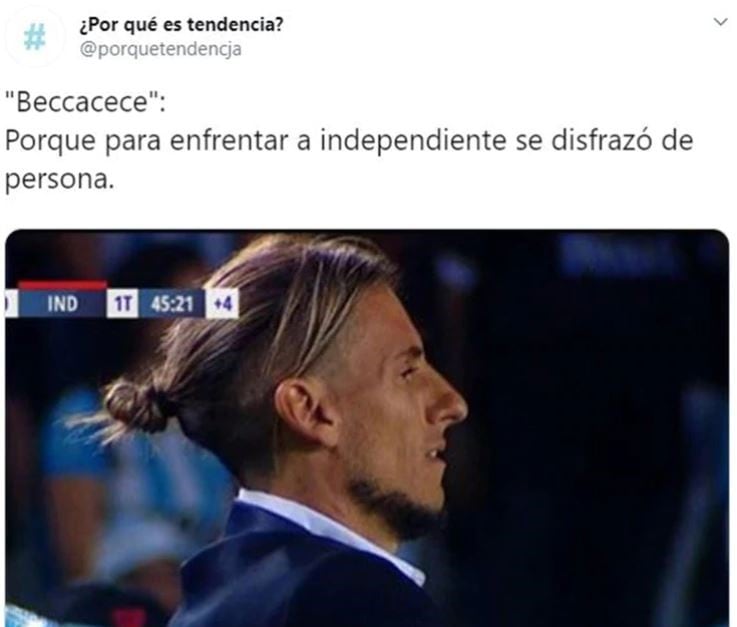 Los memes que dejó el clásico de Avellaneda entre Racing e Independiente (Foto: captura Twitter)