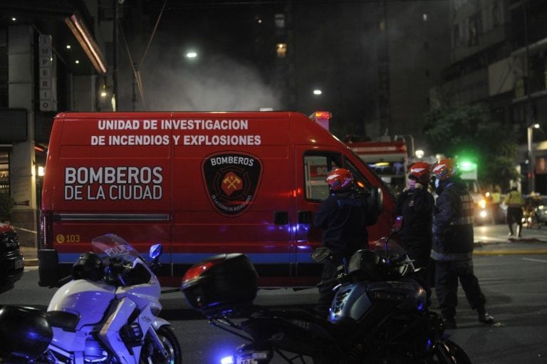 Explosión en una perfumería porteña. (Foto: Clarín)