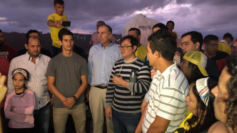 Humberto Schiavoni en Iguazú cerrando su campaña. (Gentileza Paz Tejerina)