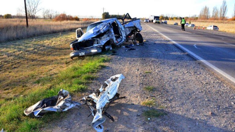 Accidente en Ruta 3 (Foto: Río Negro).