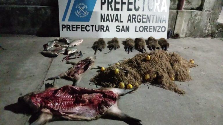 Secuestro de armas de guerra y gran cantidad de animales faenados (SL24)