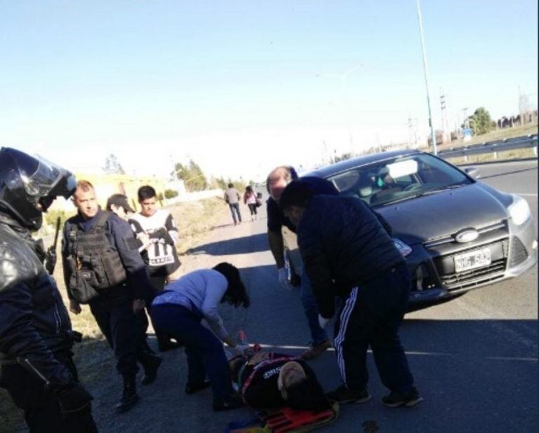 El accidente ocurrió en Trelew.