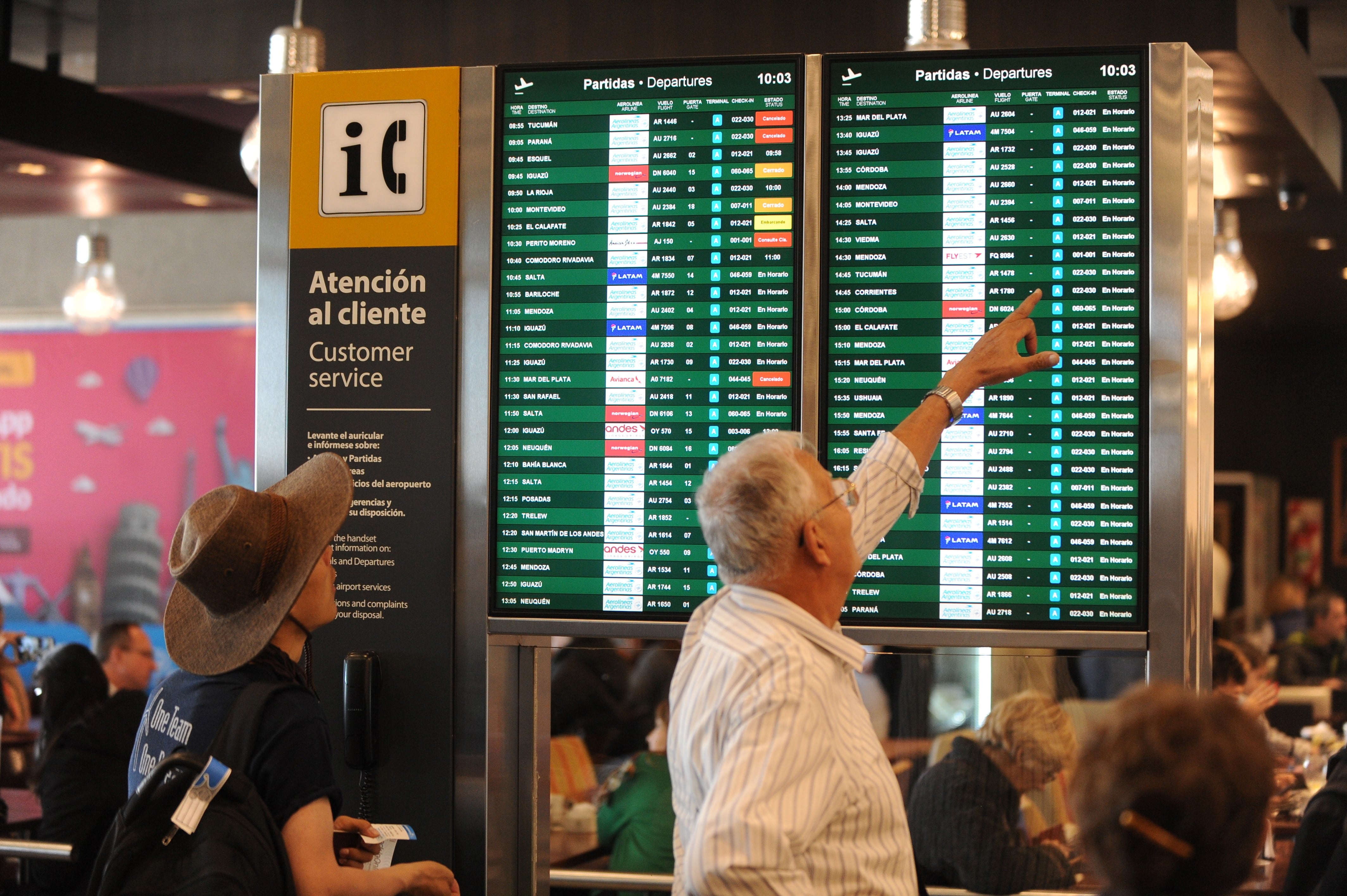 Paro de aerolíneas. Clarín